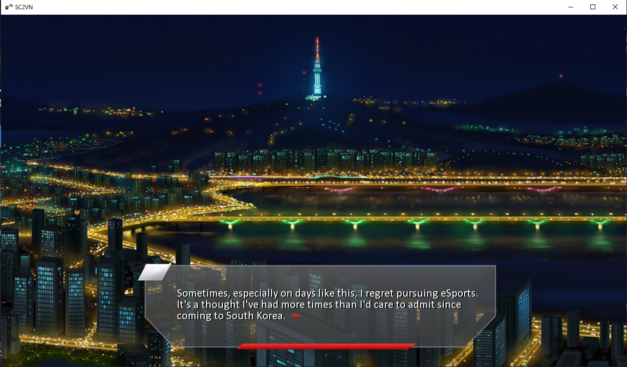 Early scene where Mach appraises the player of their situation. Screenshot by the author.