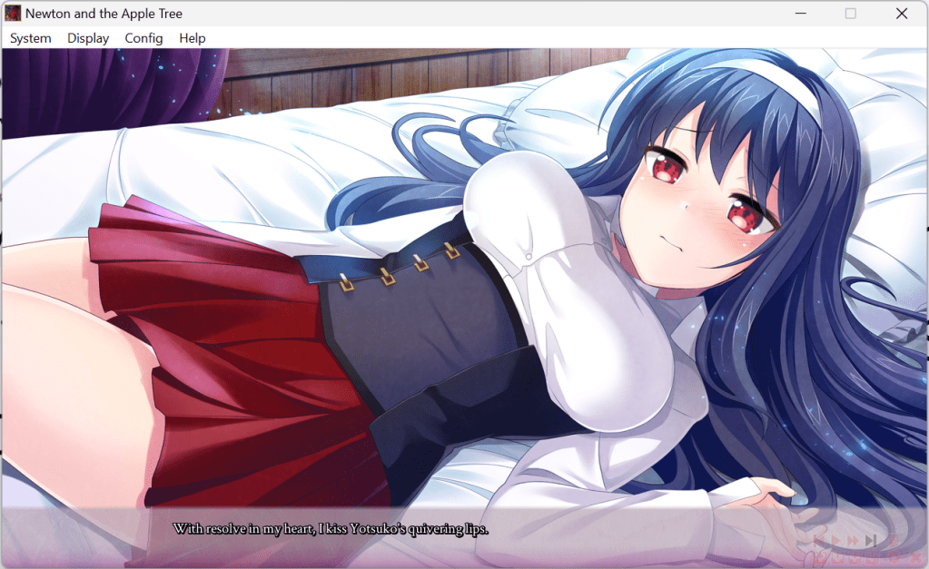 Key scenes with Yotsuko in Newton and the Apple Tree (2017).