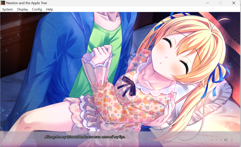 Examples of Alice’s facial expressions in Newton and the Apple Tree (2017) that are coded to evoke positively charged affects.