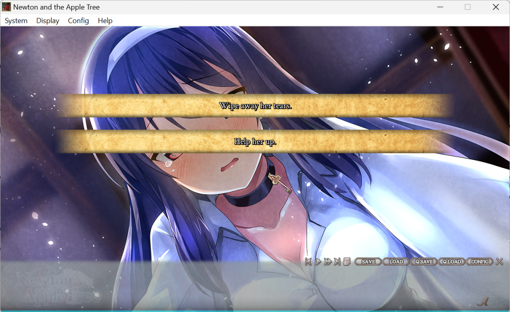 Key scenes with Yotsuko in Newton and the Apple Tree (2017).